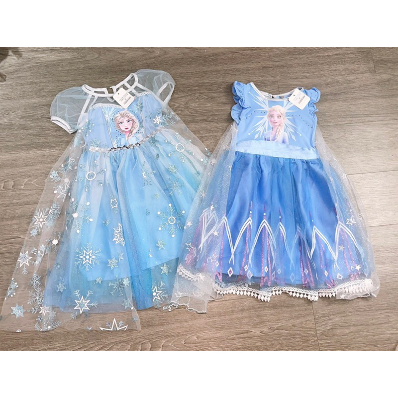 Váy công chúa Elsa cộc tay - HÀNG SALE KHÔNG ĐỔI