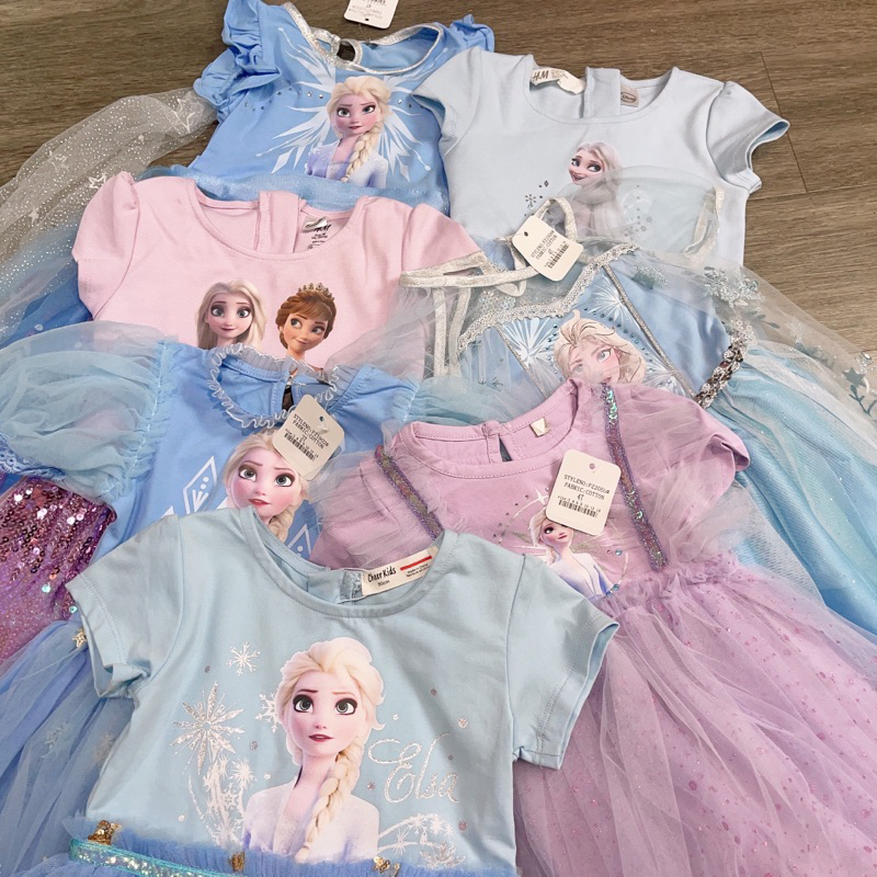 Váy công chúa Elsa cộc tay - HÀNG SALE KHÔNG ĐỔI