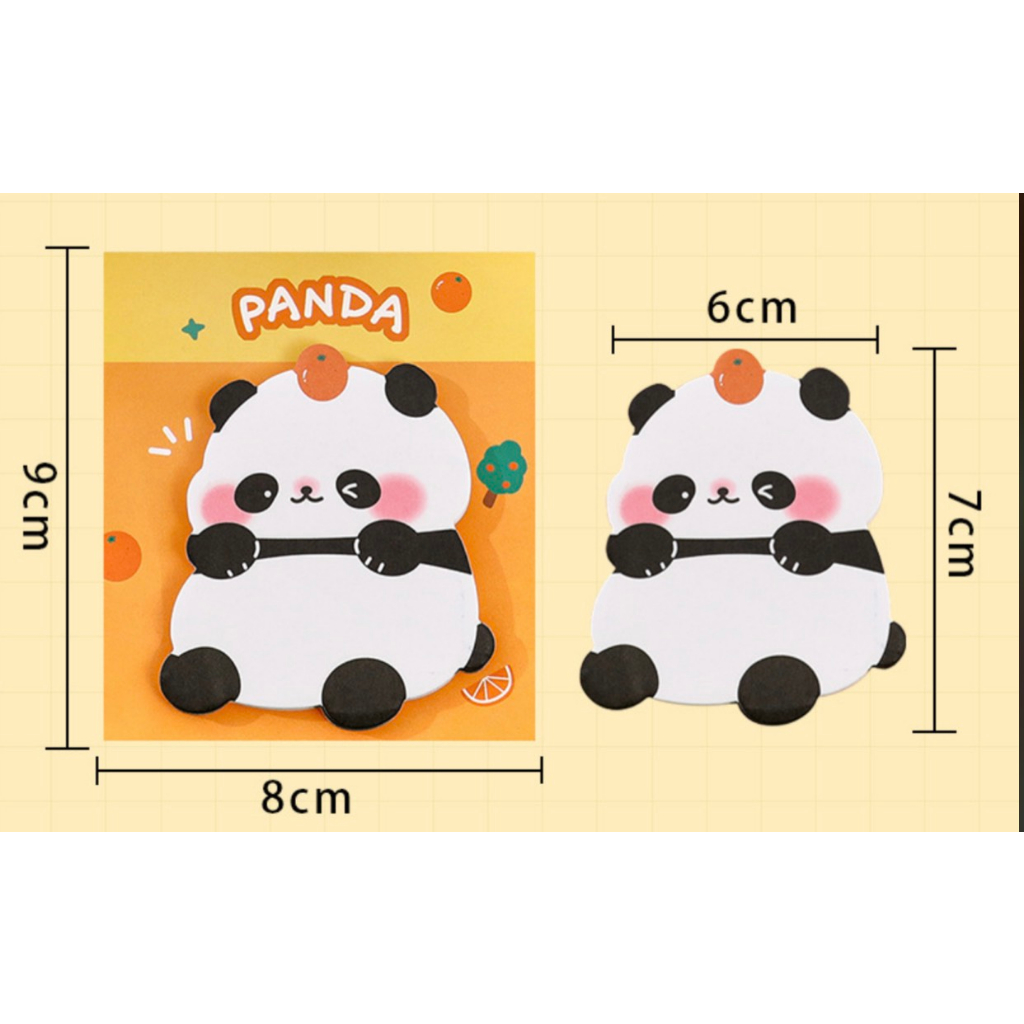 Giấy Note ghi chú - Giúp ghi nhớ công việc Hình gấu Panda dễ thương