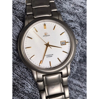 Đồng hồ nam Citizen ATTESA dây titanium mặt 35mm