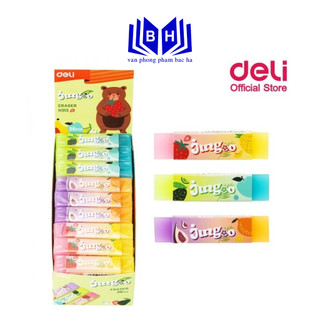 Gôm/ Tẩy thạch hoa quả nhiều màu Deli H313 - Giao màu ngẫu nhiên