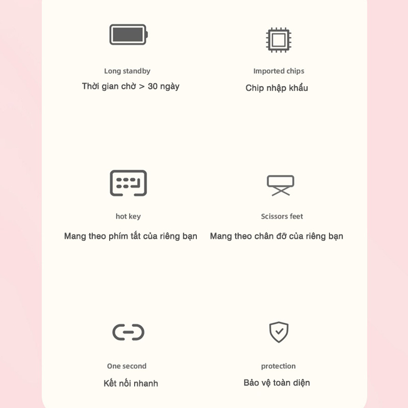 Bàn phím Bluetooth Không dây chuột có sẵn cho diện thoại và Máy tính bảng giải trí và văn phòng sử dụng kép