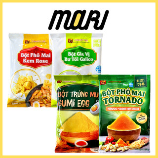 Bột phô mai lắc - bột trứng muối - bột xí muội - bột bơ tỏi 30g, 100g