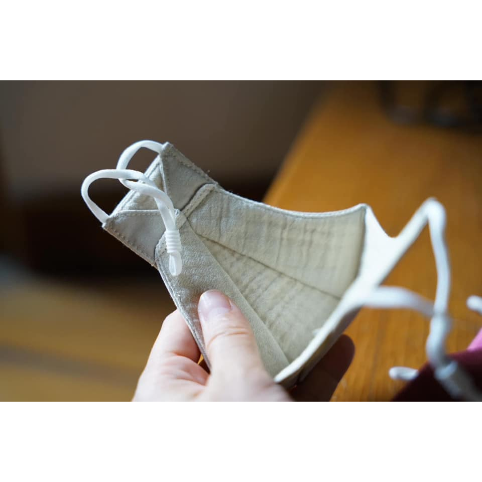 Khẩu trang em bé vải linen thoáng khí