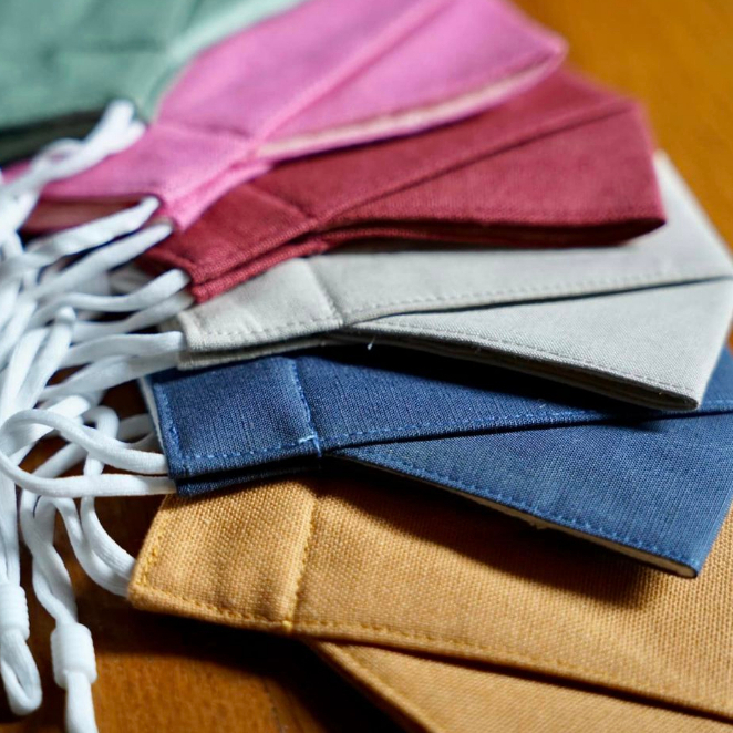 Khẩu trang em bé vải linen thoáng khí