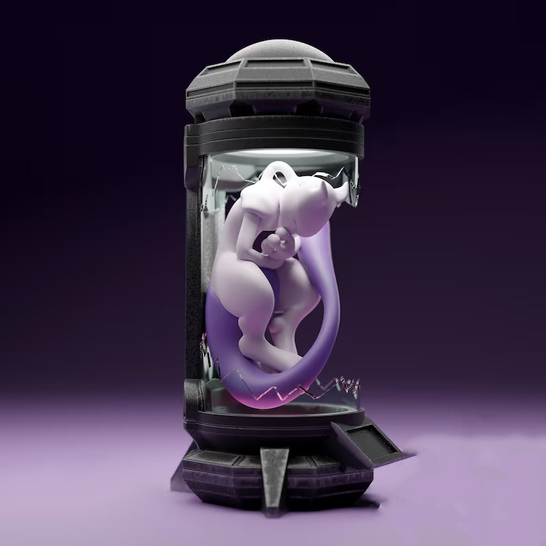 Cryo Mewtwo figure - Mô hình Cryo Mewtwo Pokemon