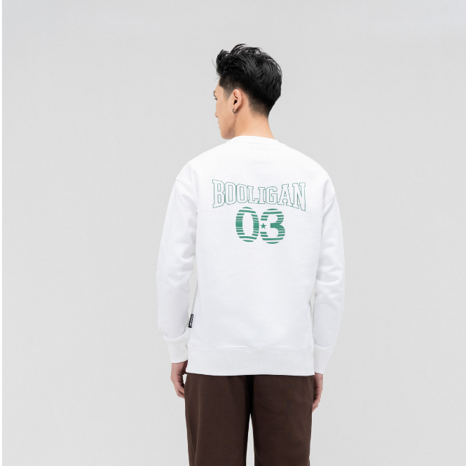 Áo Sweatshirt BOO Unisex Dáng Oversize Chất Nỉ In Logo BOOLIGAN 03