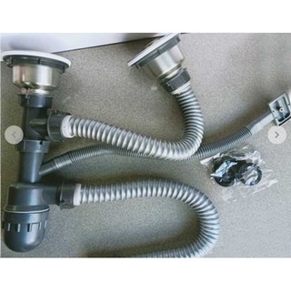 (GIÁ HỦY DIỆT) BỘ XẢ CHÉN ĐÔI INOX CAO CẤP