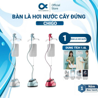 Bàn là hơi nước cây đứng CHIGO ZD-758 công suất 1800W , bàn ủi hơi nước Alpha cầm tay nhỏ gọn (Bảo Hành 12 Tháng )