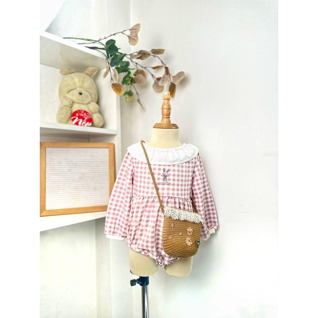 Jumpsuit Hàng Nhật Chất Liệu Thun Cotton Cho Bé Trai Bé Gái Từ 6 - 9 Kg