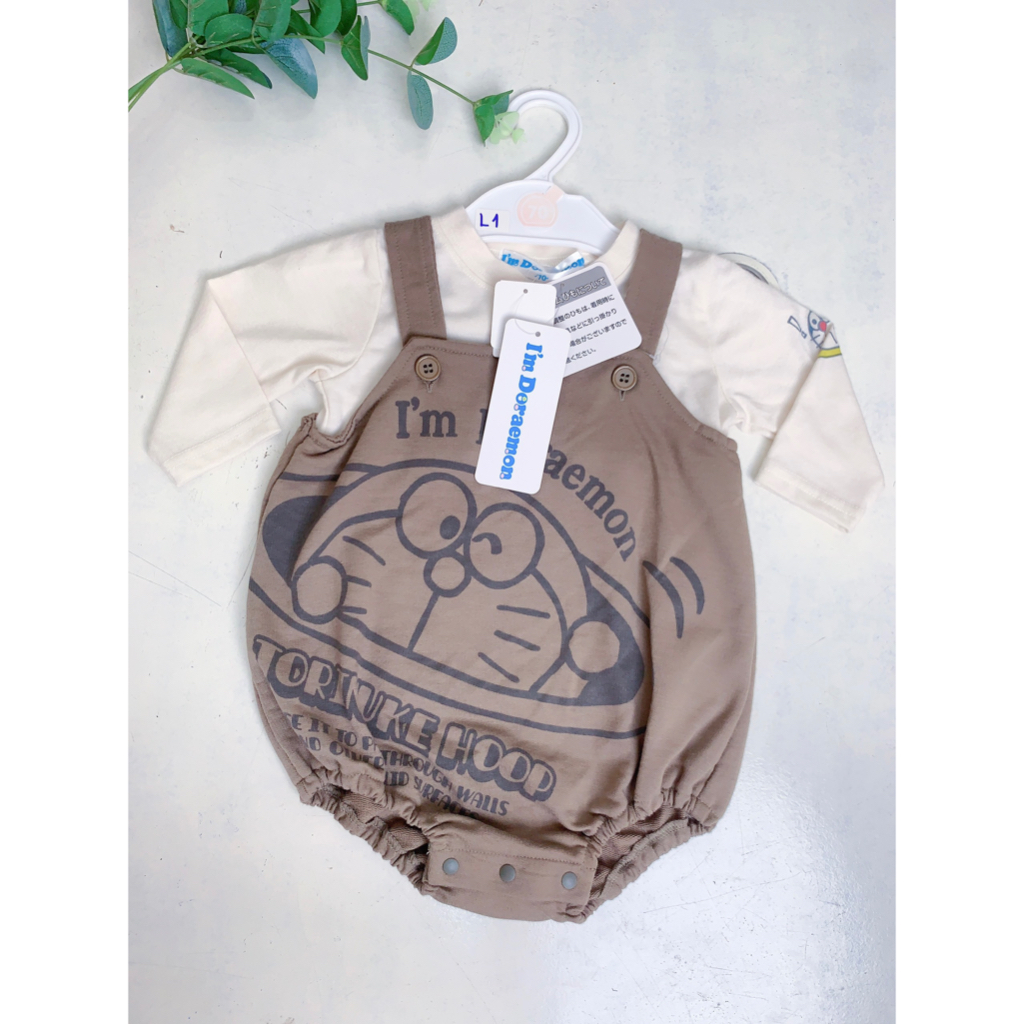 Jumpsuit Hàng Nhật Chất Liệu Thun Cotton Cho Bé Trai Bé Gái Từ 6 - 9 Kg