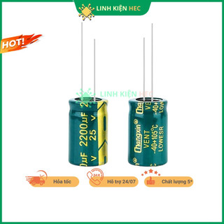 Tụ hóa 25v 47uf - 4700uf jccon tần số cao chất lượng tốt linh kiện hec