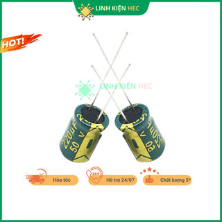 Tụ hóa 50v 1uf - 3300uf jccon tần số cao chất lượng tốt linh kiện hec