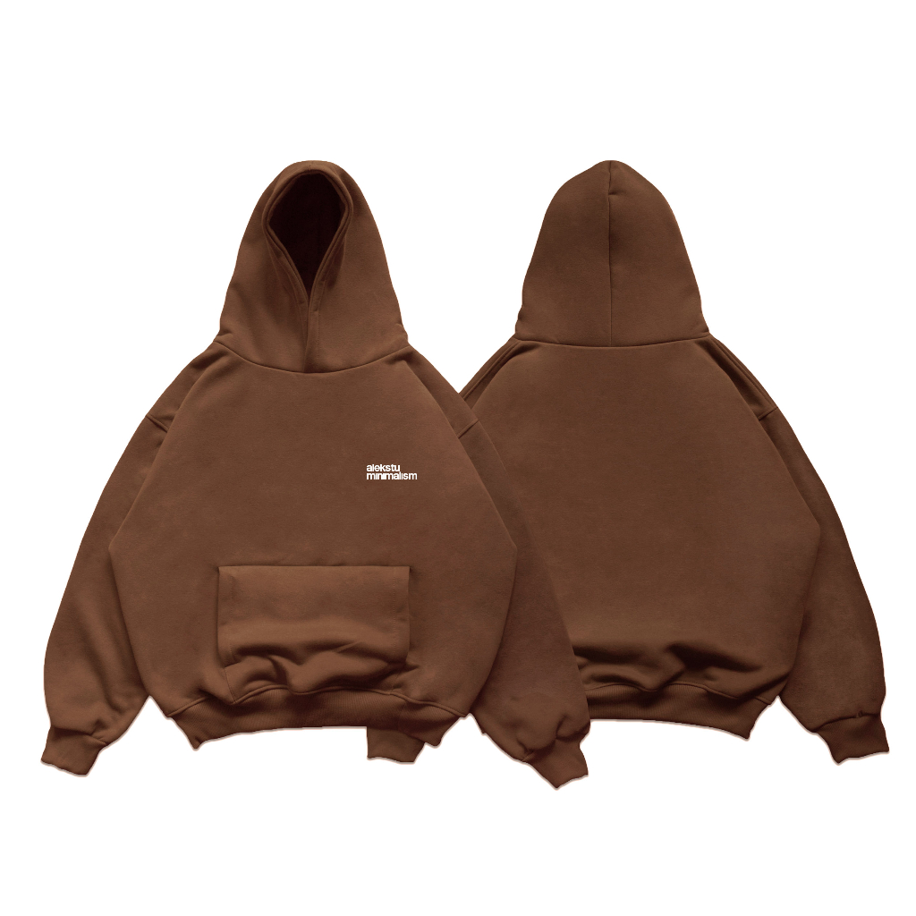 ÁO KHOÁC HODDIE BASIC UNISEX "LEFT LOGO" NHIỀU MÀU FORM BOXY | ALEKSTUDIO