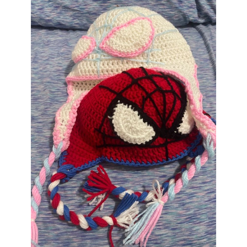 Mũ len spiderman beanie handmade