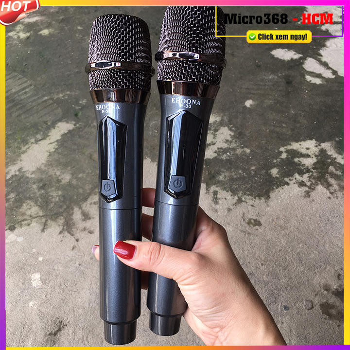 Micro không dây 2906 E30 chạy loa kéo, âm ly, mixer, dàn loa hát karaoke chuyên nghiệp