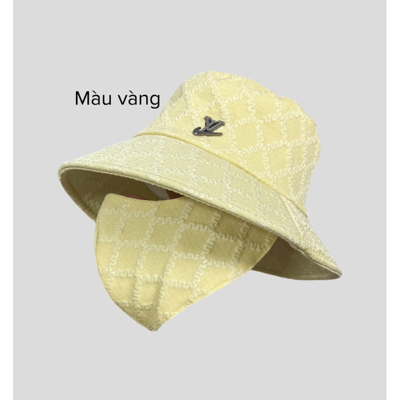 Mũ chống nắng kèm khẩu trang vải xốp chất liệu mới - Mũ khẩu trang gấp gọn siêu tiện lợi