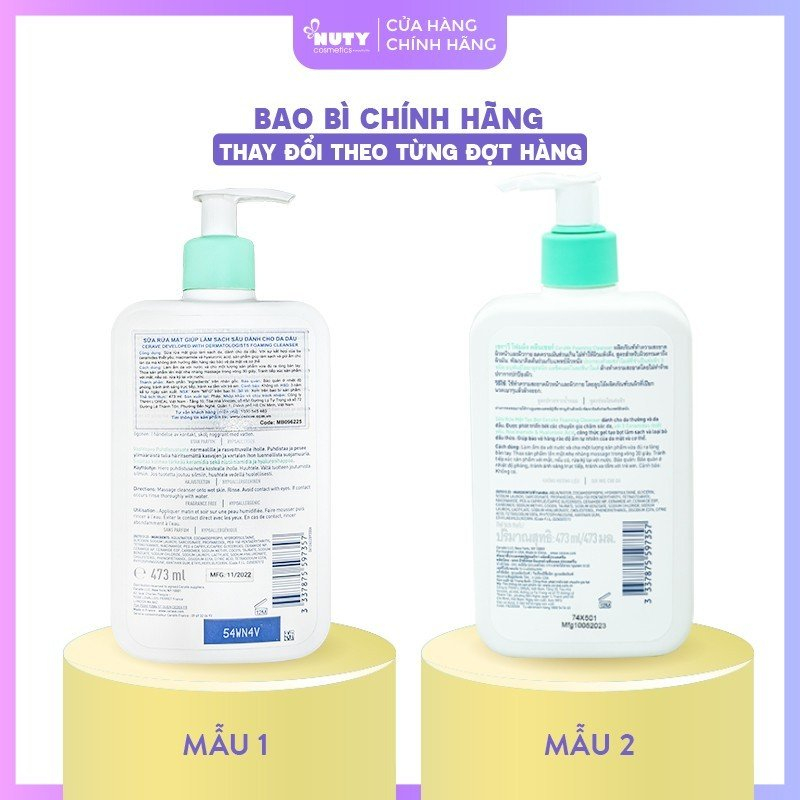 Sữa Rửa Mặt CeraVe Foaming Facial Cleanser