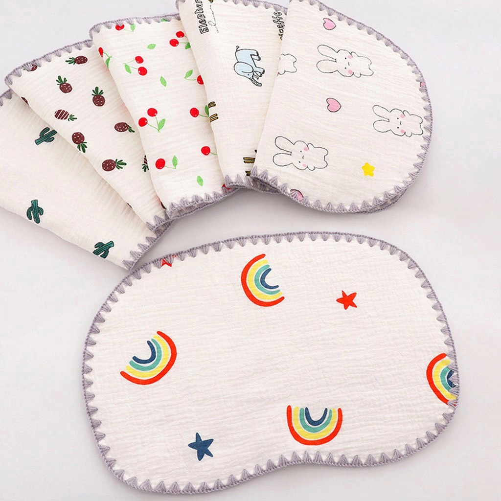 Gối xô sơ sinh cotton 10 lớp mềm mại, thoáng khí êm đầu cho bé.