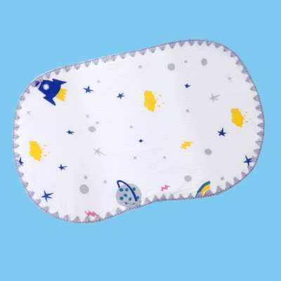 Gối xô sơ sinh cotton 10 lớp mềm mại, thoáng khí êm đầu cho bé.