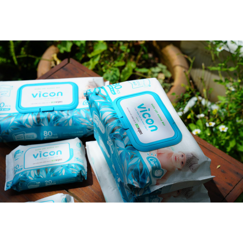 Combo 10 túi khăn ướt Vì con gói 20 tờ