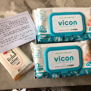 Combo 10 túi khăn ướt Vì con gói 20 tờ