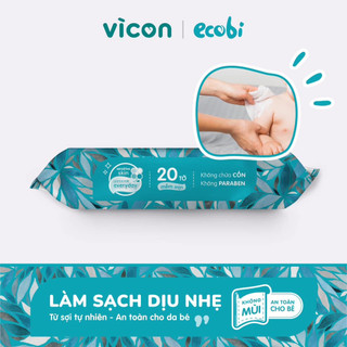 Combo 10 túi khăn ướt Vì con gói 20 tờ