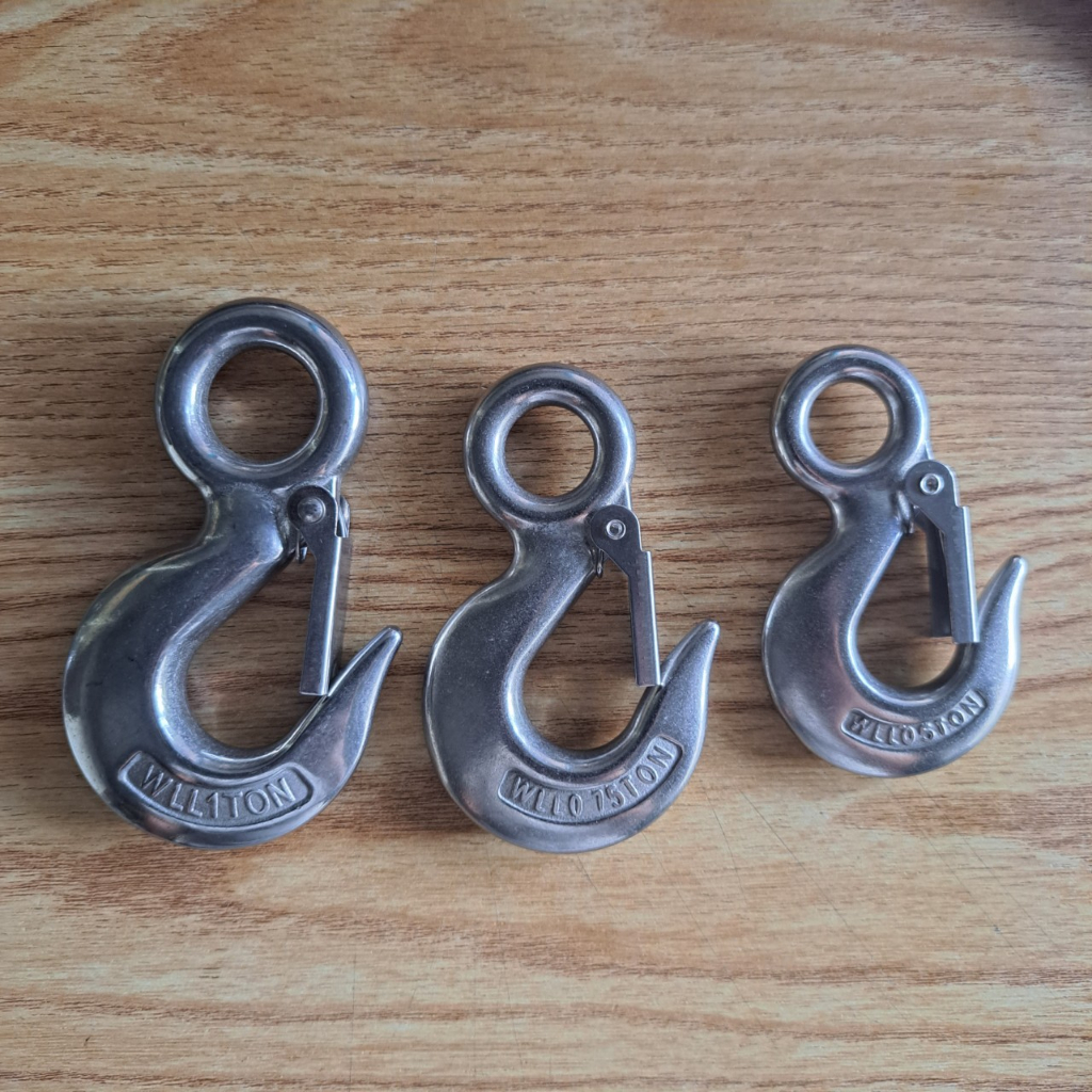 Móc Cẩu INOX 304 Tải 500kg - 750kg cáp thép Thái Bình Vina