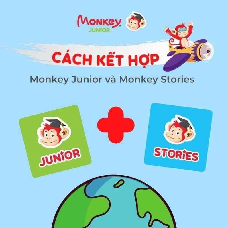 Sale nốt bộ monkey stories và monkey junior trọn đời cho bé