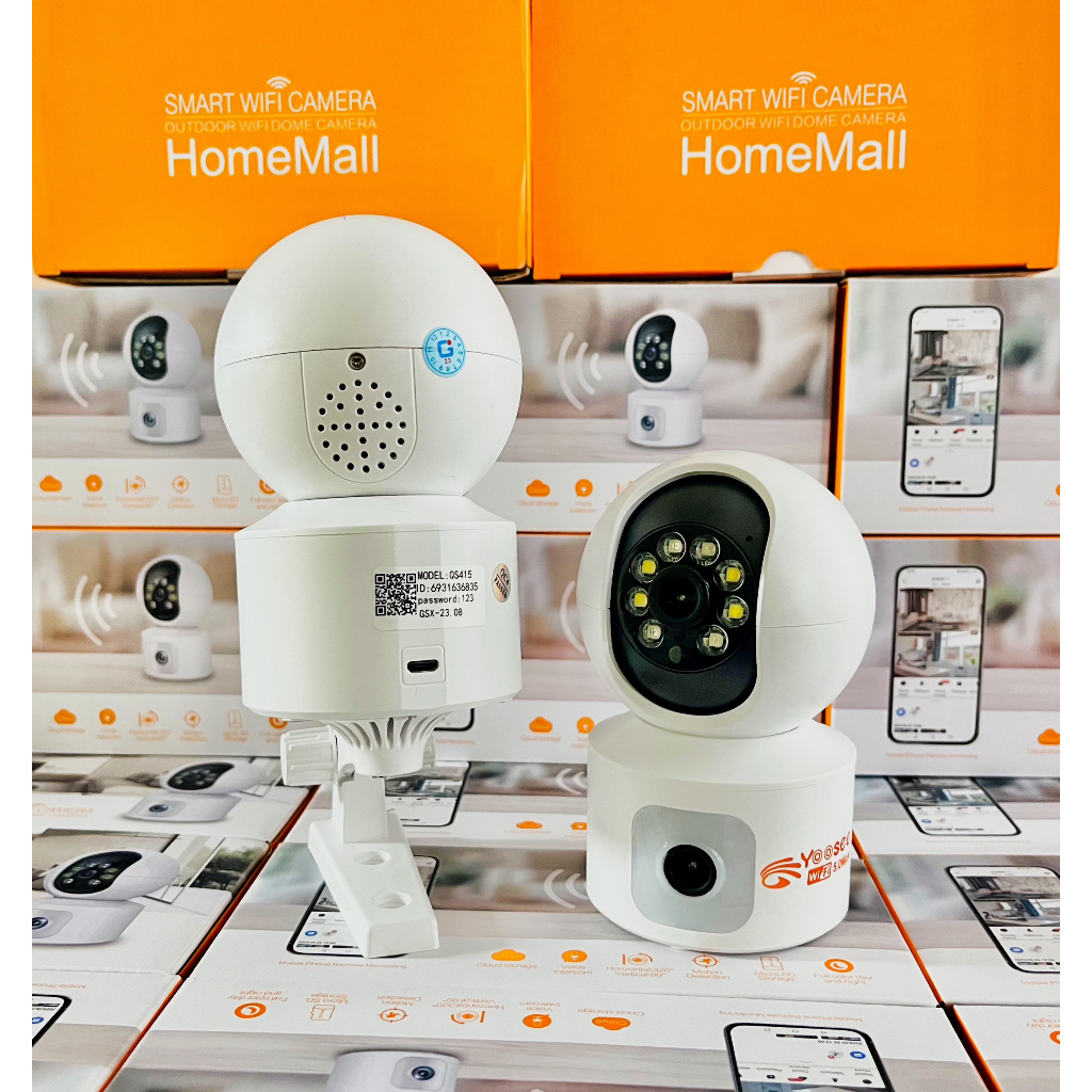 Camera WiFi Yoosee 2 Mắt Kép YS2304 - 4.0Mpx, Siêu Sắc Nét Ban Đêm Có Màu