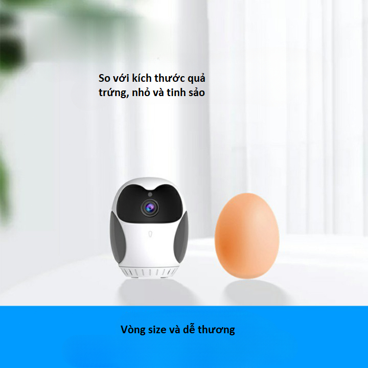 Camera xoay 360 độ giọng nói,Camera mini wifi 360 hình cú 1080p giám sát an ninh,đàm thoại 2 chiều, quay ban đêm,zoom 4X