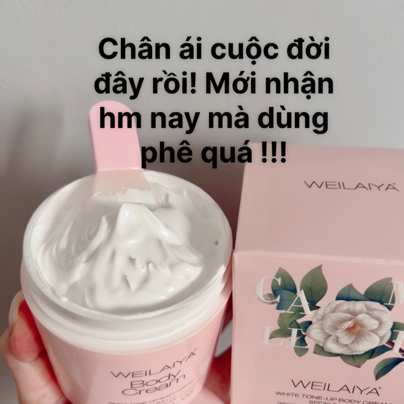 Kem body trắng da WEILAIYA dưỡng trắng da toàn thân, làm tươi da, nâng tông, chống nắng chỉ số SPF30, PA+++