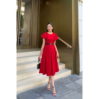 Đầm xòe trơn tay siêu nhẹ thoáng mát V264 - QUEEN FASHION
