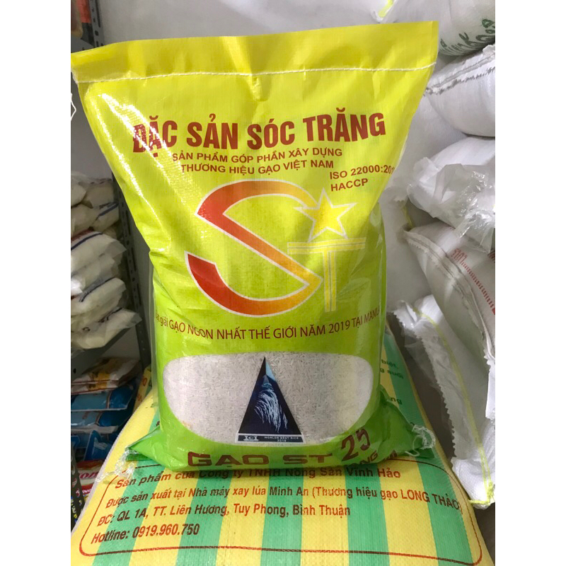 [NOWSHIP] Gạo ST25 dẻo ,mềm, thơm ngon
