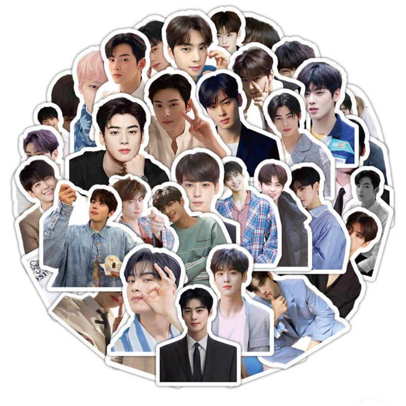 Bộ hình dán 50 tấm hình Cha Eun Woo