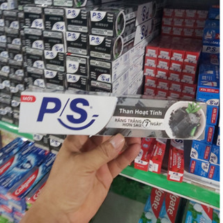 Kem đánh răng P/S(180g/ tuýp than hoạt tính ,Ps ngừa Sâu Răng Vượt Trội,Ps trà xanh
