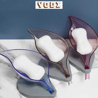 Khay Xà Phòng Họa Tiết Chiếc Lá, Khay Xà Phòng Được Thiết Hình Dáng Chiếc Lá, Đế Hít Chắc Chắn, Đựng Cục Xà Phòng.