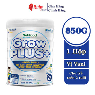 [Date T9/25] Sữa Bột Nutifood Grow Plus Trắng 850g Giúp Phát Triển Chiều Cao ,Não Bộ, Không Thừa Cân