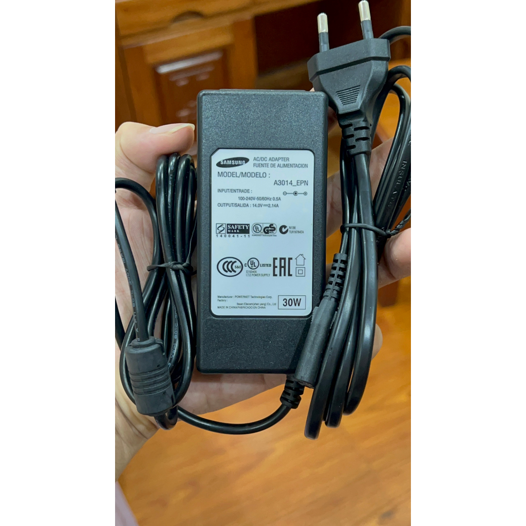 BÁN Adapter nguồn màn hình samsung 14V 2.14A chính hãng