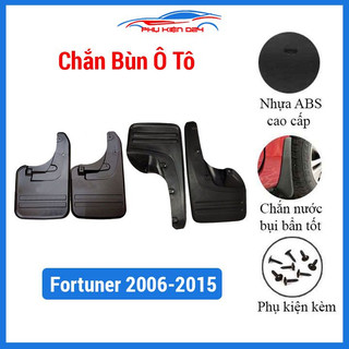 Bộ 4 chắn bùn theo xe ô tô fortuner 2006-2007-2008-2009-2010-2011-2012-2013-2014-2015