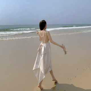 Váy yếm tơ dây đan lưng hạt ngọc