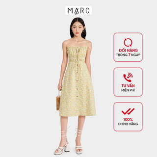 Đầm Hoa 2 Dây MARC FASHION Smocking Eo Cột Nơ - FASH071123