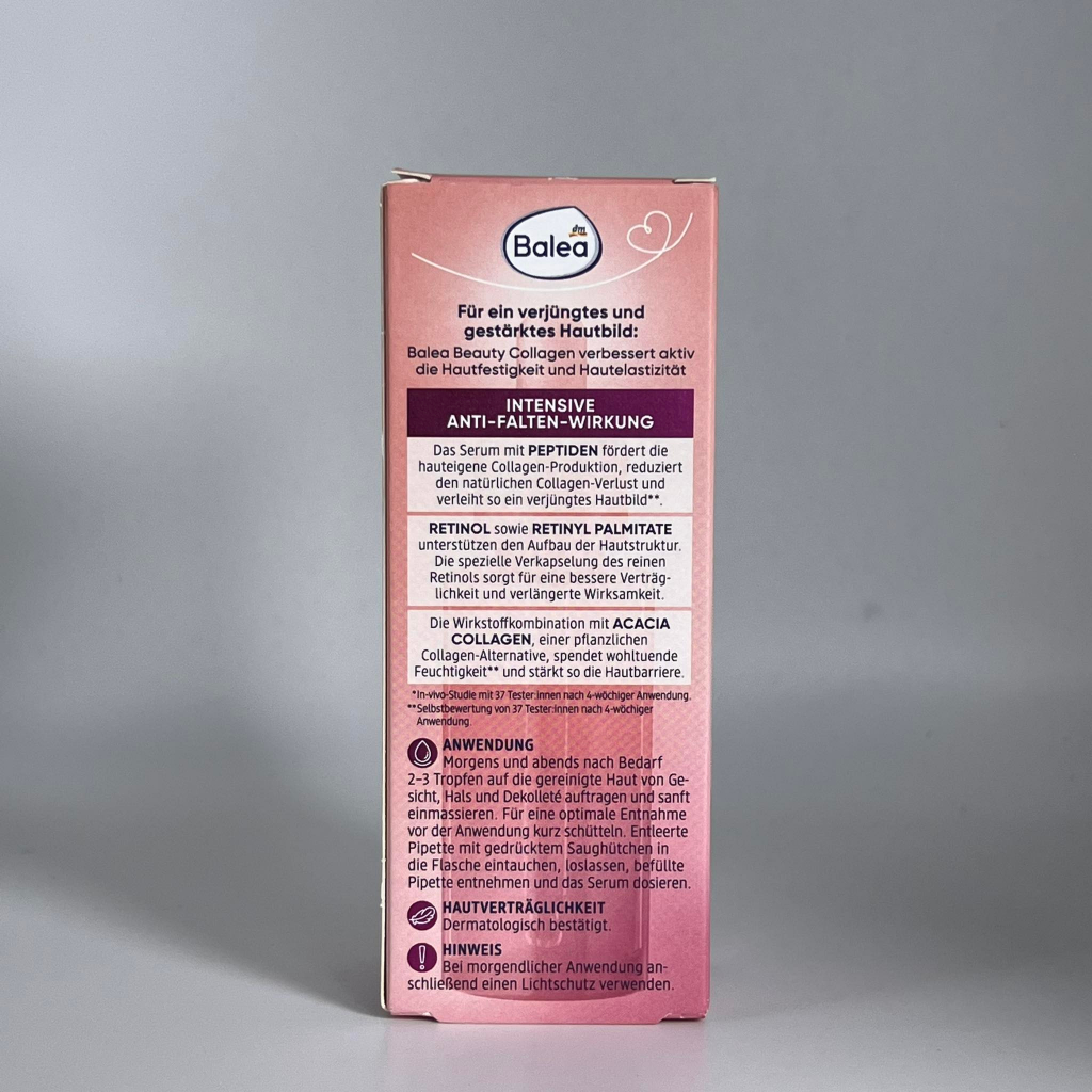 Serum Balea Retinol Collagen Đức ngăn lão hóa mờ nếp nhăn tái tạo da