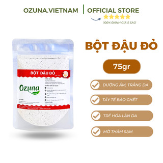 Bột đậu đỏ nguyên chất 100% say mịn tẩy da chết dưỡng sáng da cho mặt và body Ozuna Việt Nam