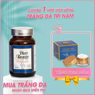 Viên uống trắng da DIAN BEAUTY Glutathione hộp 30 viên , mờ nám tàn nhang, chống nắng, bổ sung collagen, vitamin c