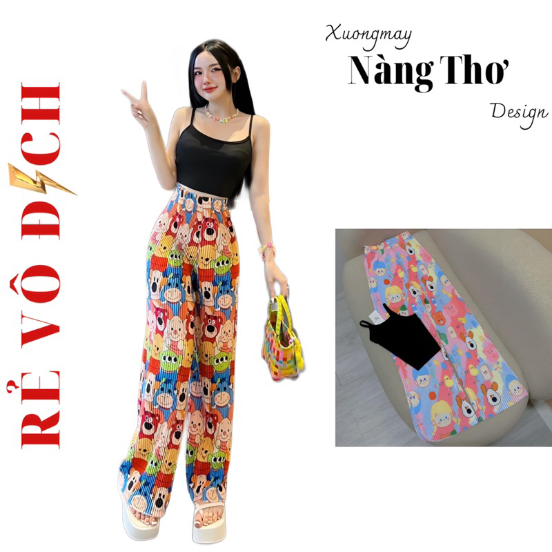 S878 Set áo 2s mix quần dập xịn QCCC chất dày dặn xịn