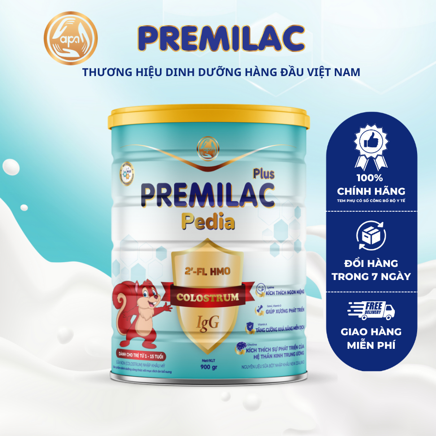 Sữa bột Premilac Colostrum Pedia tăng cân, phát triển toàn diện 900gr