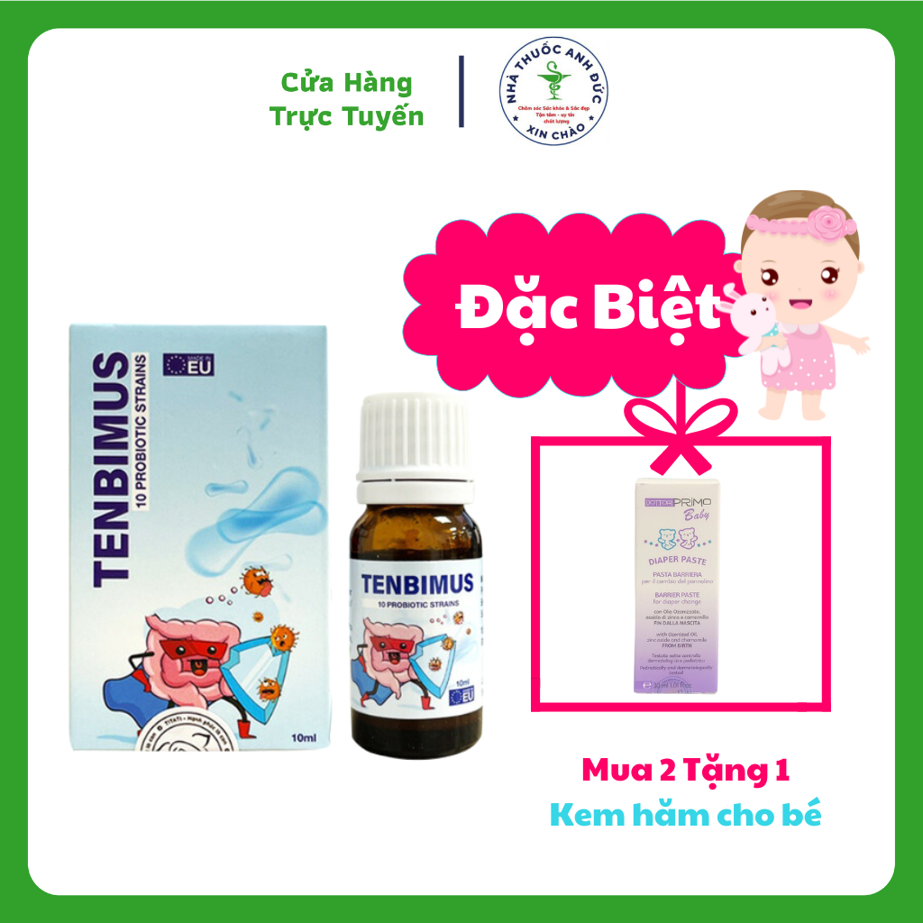 Men vi sinh Tenbimus lọ 10ml Men 10 chủng Bổ sung 10 chủng lợi khuẩn