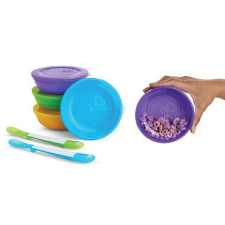 Bộ 4 Chén Ăn Dặm + 2 Thìa Munchkin
