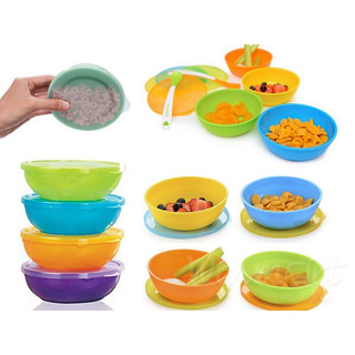 Bộ 4 Chén Ăn Dặm + 2 Thìa Munchkin